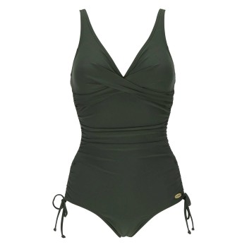 Damella Luna Padded Swimsuit Mørkgrøn  42 Dame