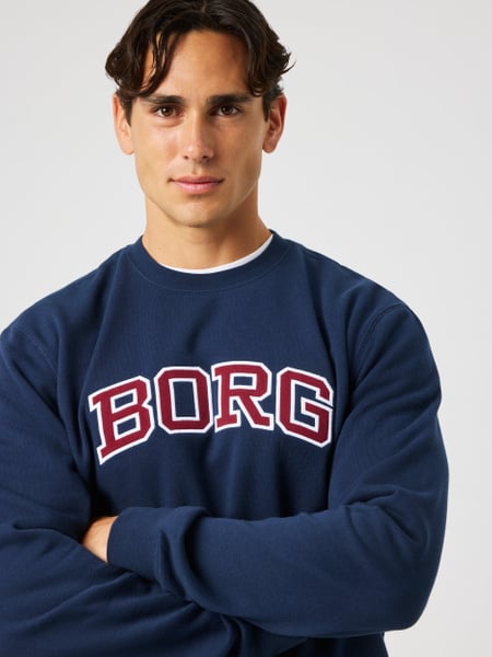 Björn Borg Borg Classic Print Sweatshirt Marineblå, XL