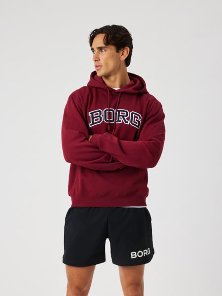 Björn Borg Borg Classic Print Hoodie Rød, M