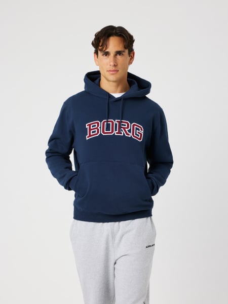 Björn Borg Borg Classic Print Hoodie Marineblå, S
