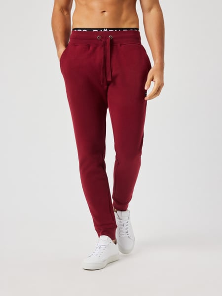 Se Björn Borg Centre Tapered Sweatpants Rød, L hos Björn Borg