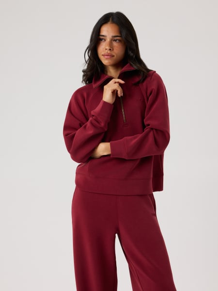 Björn Borg Studio Soft Halfzip Sweatshirt Rød, L
