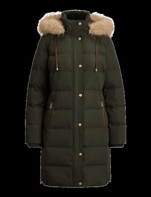Lauren Ralph Lauren | Faux-Fur-Trim Hooded Down Coat | S
