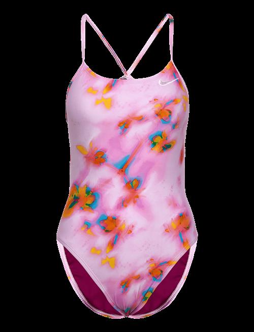 NIKE SWIM | Nike Hydrastrong Multi Print Cutout One Piece | 38