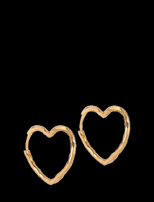 Enamel Copenhagen | Organic Heart Medium Hoops | ONE SIZE