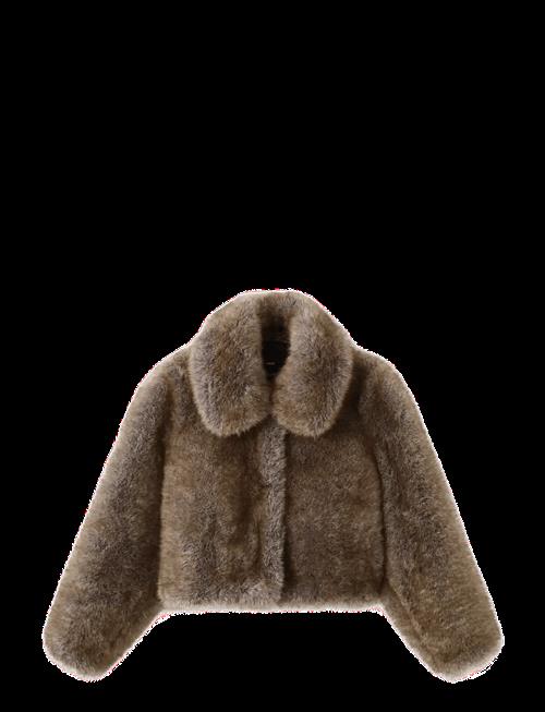 Mango | Faux-Fur Cropped Jacket | S