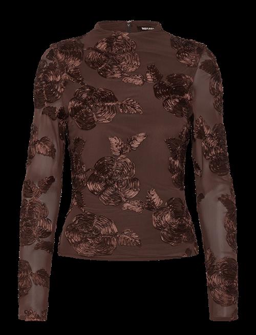 ROTATE | Flower Mesh Ls Top | 38