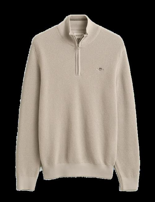 Gant | Waffle Knit Half-Zip Sweater | M