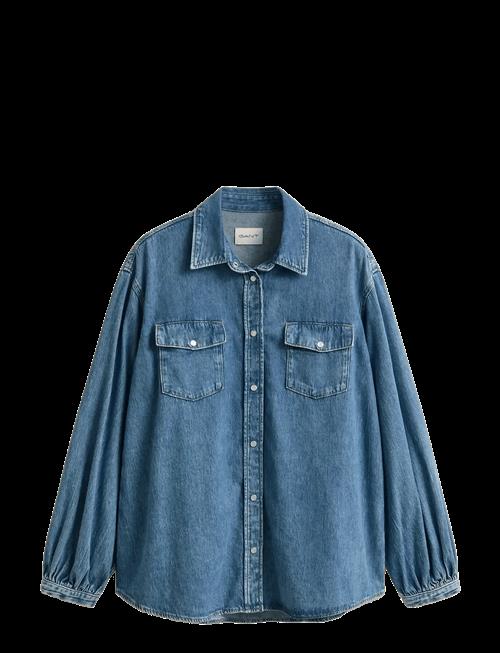 Gant | Denim Volume Sleeve Shirt | 38