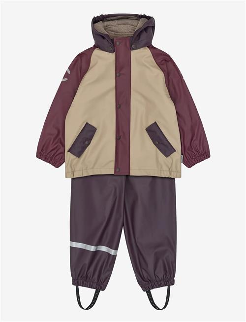 mikk-line | Pu Rain Set + Fleece/Susp. 104 | 116