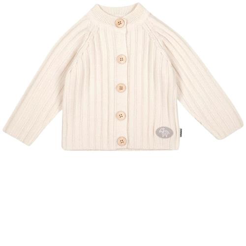 Lillelam Nature Babycardigan Cremefarvet Cream White 80 cm Uld Hvid  80 cm  unisex