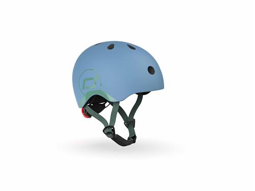 Scoot & Ride Helmet XXS Hjelm Steel  Steel-45-51 cm  Blå  45-51 cm  unisex