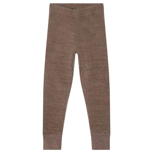 Kuling Adelaide Wool Fleece Pants Brown Melange Brown Melange-98/104 cm Uld Brun  98/104 cm  unisex