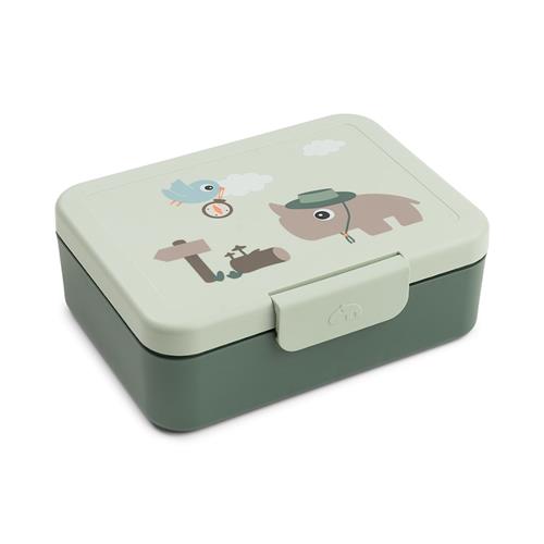 Done by Deer Lunch Box W/Divider Tiny Trails Green Green One Size  Grøn  One Size  unisex