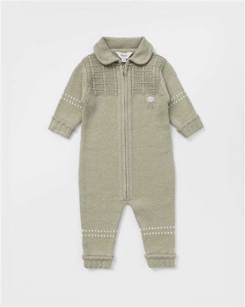 Lillelam Babysuit Classic Rosemary Rosemary 86 cm Uld Grøn  86 cm  unisex