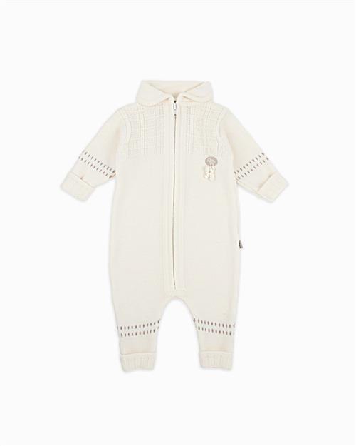 Lillelam Babysuit Classic White White 80 cm Uld Hvid  80 cm  unisex
