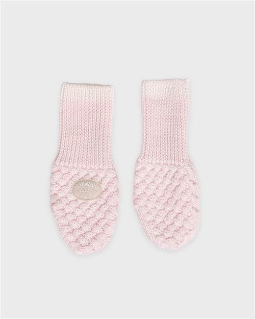 Lillelam Mittens Classic Sky Pink Sky Pink 62/68 cm Uld Lyserød  62/68 cm  Piger