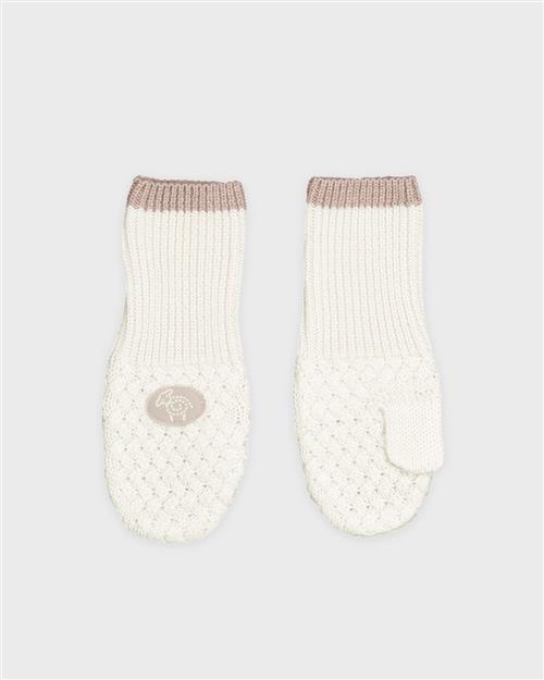 Lillelam Mittens Classic White White 62/68 cm Uld Hvid  62/68 cm  unisex