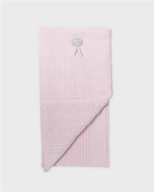 Lillelam Blanket Classic Sky Pink Sky Pink One Size Uld Lyserød  One Size  Piger