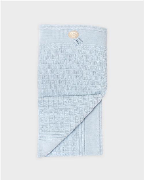 Lillelam Blanket Classic Sky Blue Sky Blue One Size Uld Blå  One Size  Drenge
