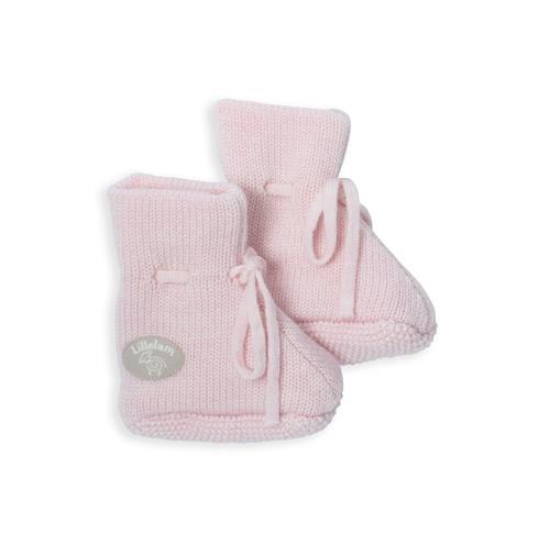 Lillelam Baby Booties Classic Sky Pink Sky Pink 86/92 cm Uld Lyserød  86/92 cm  Piger
