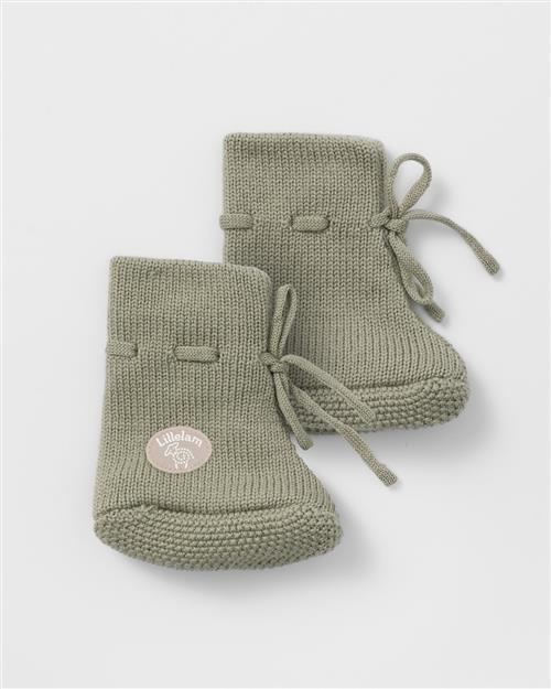 Lillelam Baby Booties Classic Rosemary Rosemary 86/92 cm Uld Grøn  86/92 cm  unisex