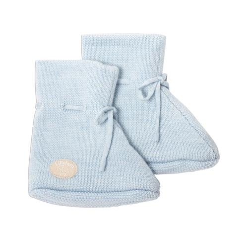 Lillelam Baby Booties Classic Sky Blue Sky Blue 86/92 cm Uld Blå  86/92 cm  Drenge