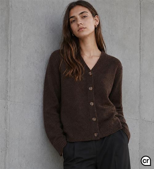 Hound Cardigan - Strik - HdElla - Dark Brown