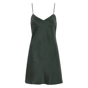 Damella 44001 Nightdress Mørkgrøn  silke Small Dame