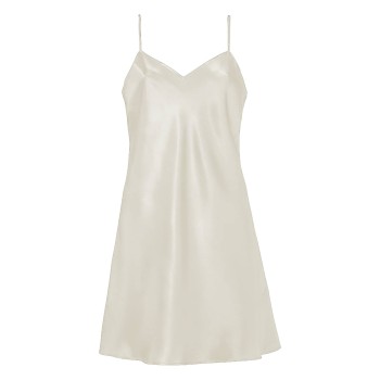 Damella 44001 Nightdress Elfenben silke X-Small Dame