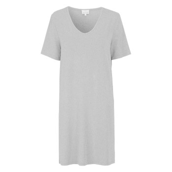 Damella Bamboo Short Sleeve Nightdress Grå Bambus Small Dame