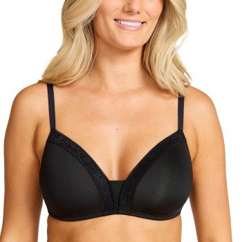 Damella BH Belle Soft Bra Sort polyester C 100 Dame