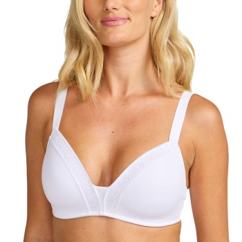 Damella BH Belle Soft Bra Hvid polyester B 80 Dame