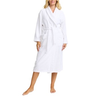 Damella Cotton Robe Hvid bomuld Large Dame