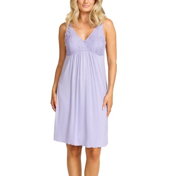 Damella Louise Nightdress Without Sleeves Lilla viskose X-Large Dame