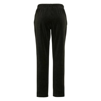 Damella Velour Trousers Sort X-Large Dame