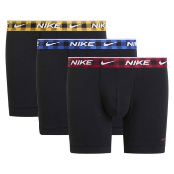 Nike 3P Essentials Cotton Stretch Boxer Brief Sort/Ternet bomuld Large Herre