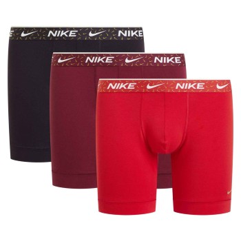 Nike 3P Essentials Cotton Stretch Boxer Brief Rød bomuld X-Large Herre