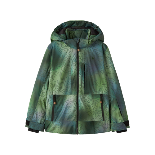 NAME IT Ski Jakke  Slope10 Edition Jungle Green Aop