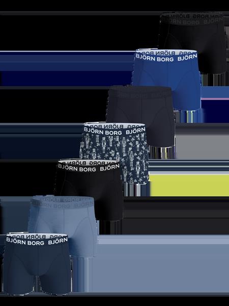 Björn Borg Cotton Stretch Boxers 7-pack Sort, S
