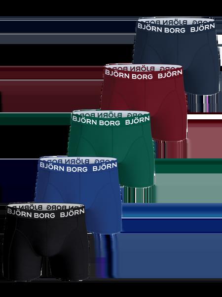 Björn Borg Cotton Stretch Boxers 5-pack Sort, S