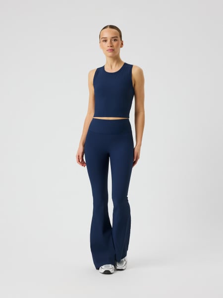 Björn Borg Studio Ribbed Flare Tights Regular Blå, S