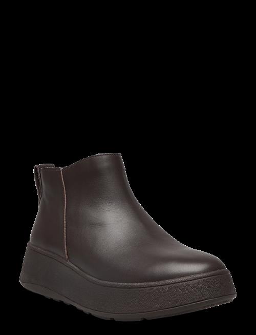 FitFlop | F-Mode Leather Flatform Zip Ankle Boots | 41