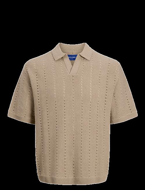 Jack & Jones | Jorparos Knit Easter Ss Crochet Polo | L