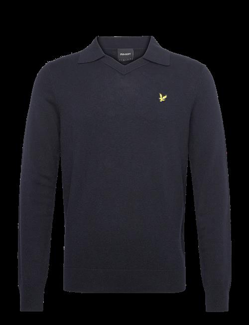 Lyle & Scott | Cotton Merino Football Collar Jumper | S