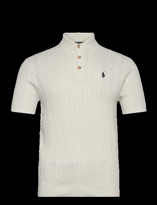 Polo Ralph Lauren | Cable-Knit Cotton Polo-Collar Sweater | S