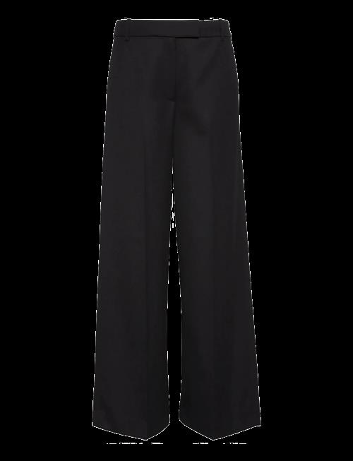 Calvin Klein | Wool Gaberdine Wide Leg Trouser | 34