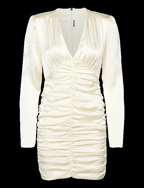 ROTATE | Satin Mini Gathered Dress | 38