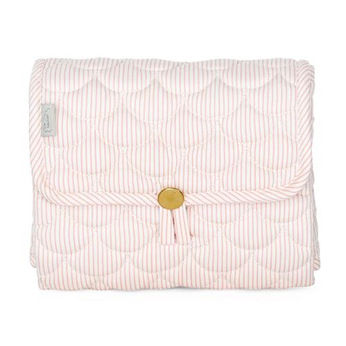 Cam Cam Bærbar Pusleunderlag Classic Stripes Rose  Classic Stripes Rose One Size  Lyserød  One Size  Piger
