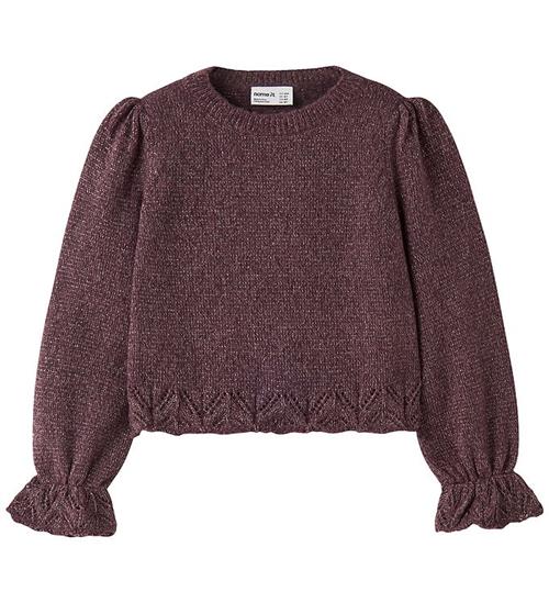 Name It Bluse - Strik - NmfRuel - Catawa Grape/Gold Lurex